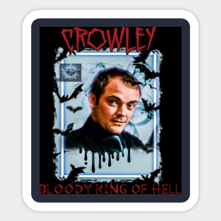 Crowley Bloody King Of Hell Sticker